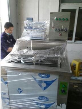 Single groove belt polishing ultrasonic cleaning machine